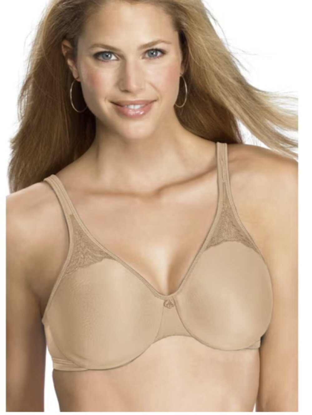 Bali Passion for Comfort Underwire Minimizer Bra Soft Taupe 42C NWOT
